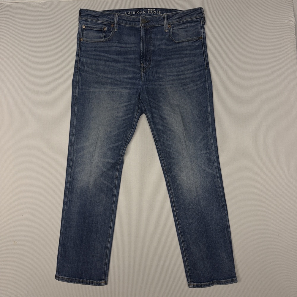 American Eagle Airflex+ Jeans Mens 30x30 Blue Medium Original Straight Denim